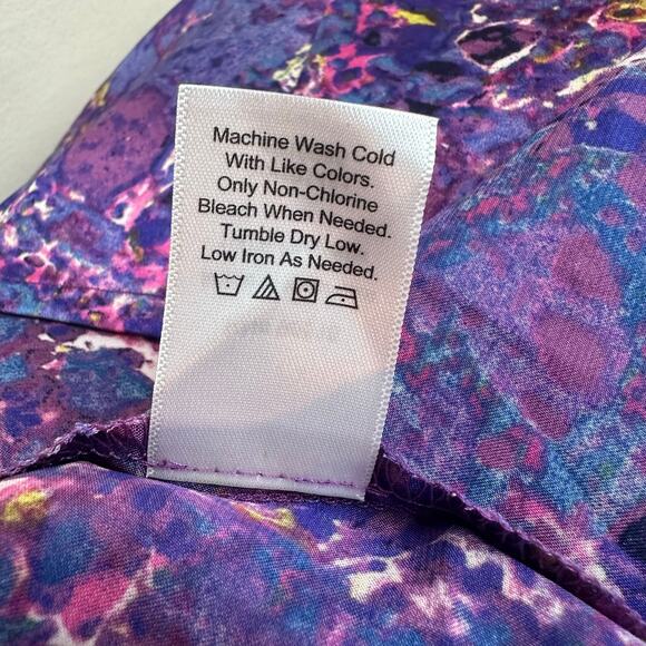 Coldwater Creek Purple Marbled Sleeveless Blouse Shell sz 2X NWT $80 - Picture 8 of 10